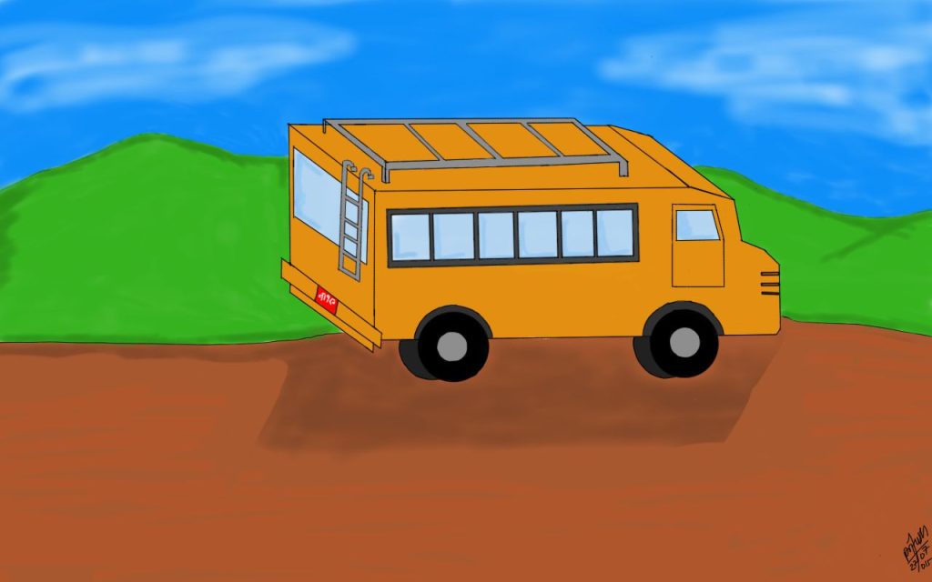 Don't let your dreams be dreams 2 bus_illustration